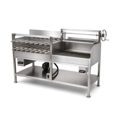 Electric food trailer Brazilian Rotisserie 220-240V stainless steel commercial barbecue grill