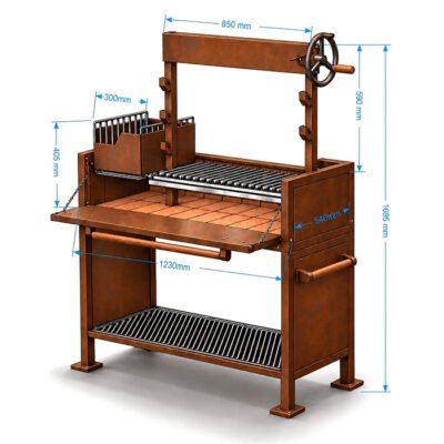 Santa Maria Grill Parrilla Stainless steel Argentine style family commercial grill