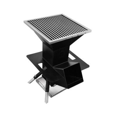 heavy-duty portable outdoor wood-burning rocket stove